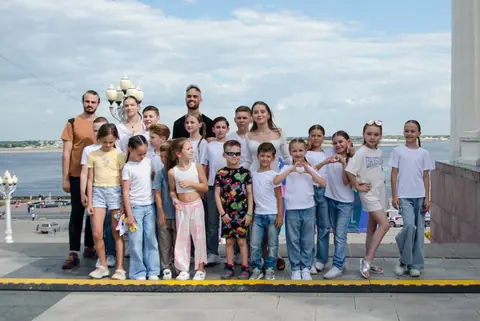 Команда клуба на выезде у моря